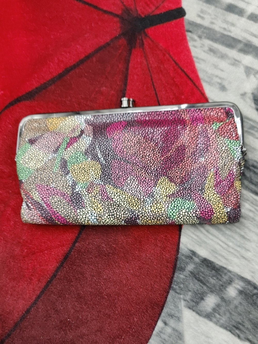 Hobo Brand Lauren Clutch Fall Foliage Wallet